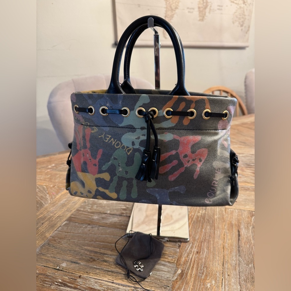 Dooney & Bourke Multicolor Handprint Bag Bundle
